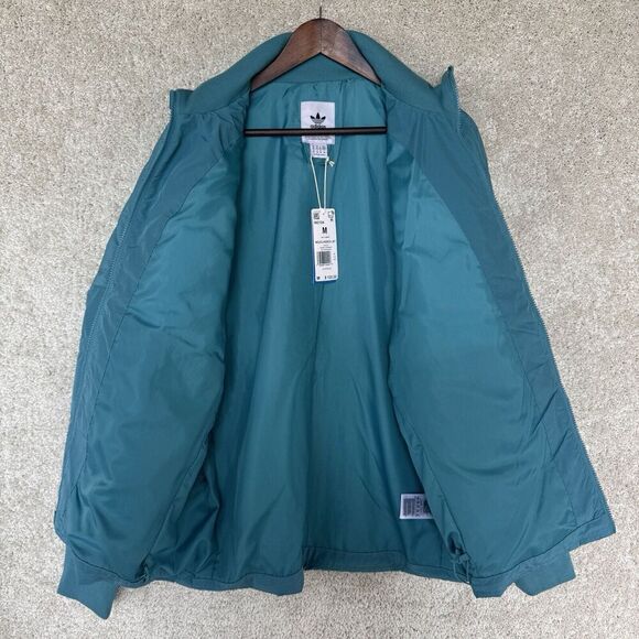 Adidas‎ Neuclassics Quilted Jacket NWT Men's Medium Arctic Fusion Full Zip Coat - Picture 13 of 16